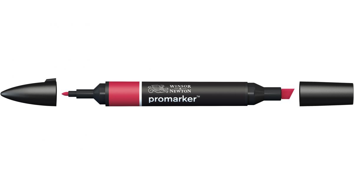 სახატავი მარკერი ორმხრივი CRIMSON (R445) Winsor & Newton · საკანცელარიო