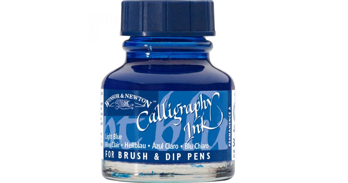 CALLIGRAPHY INK LIGHT BLUE Winsor & Newton 30ml · Stationery