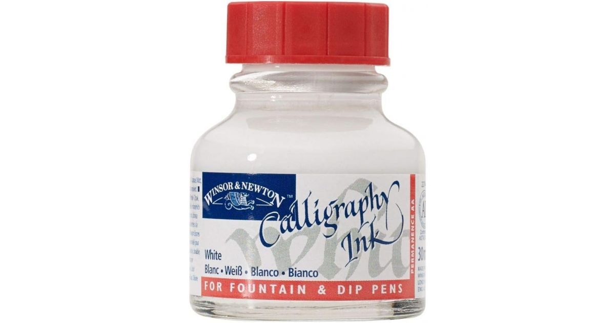 CALLIGRAPHY INK WHITE Winsor & Newton 30ml · Stationery
