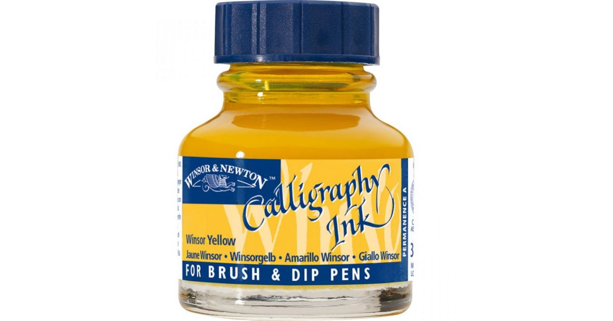 CALLIGRAPHY INK WINSOR YELLOW Winsor & Newton 30ml · Stationery