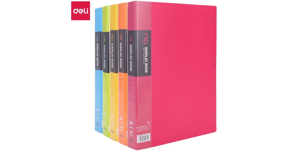Display Book with 60 Files Deli Rio A4 · Stationery