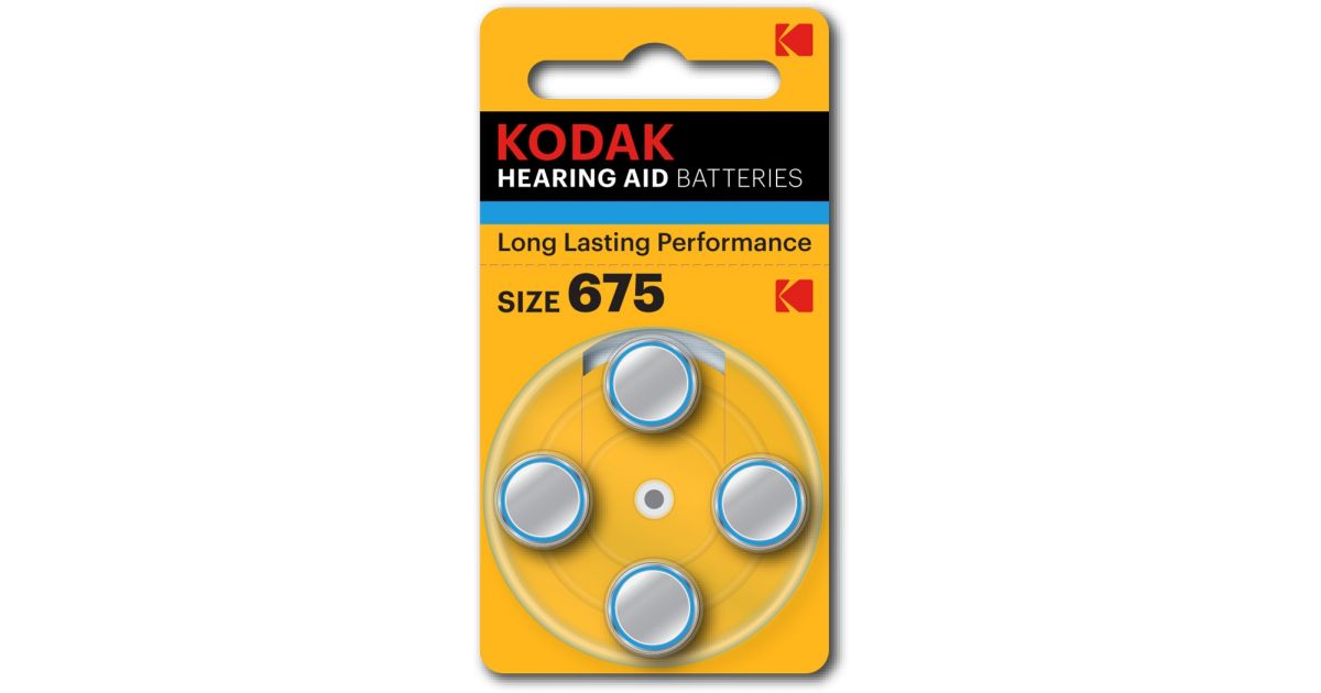 Kodak hearing aid batteries size 675 4 Pieces · Stationery