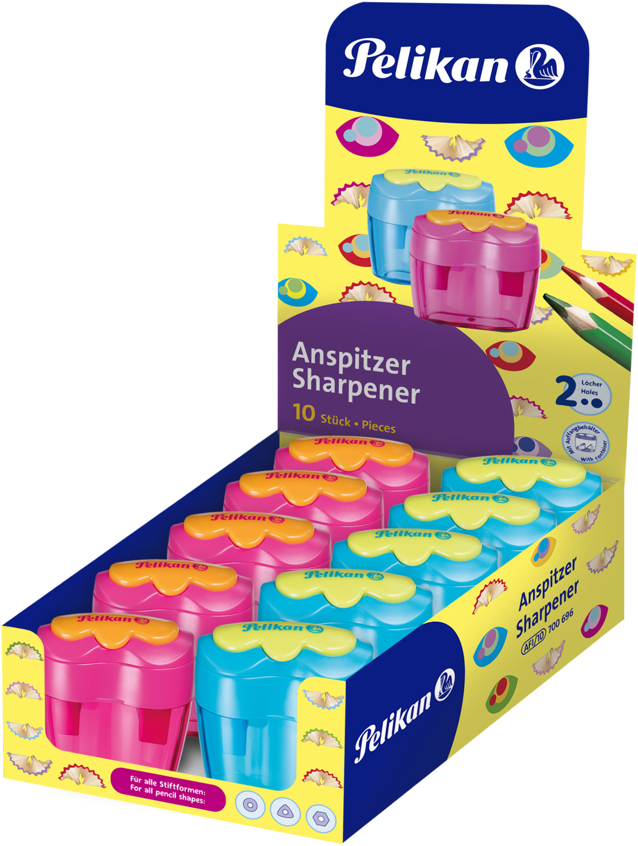 Pencil sharpener with container · Stationery